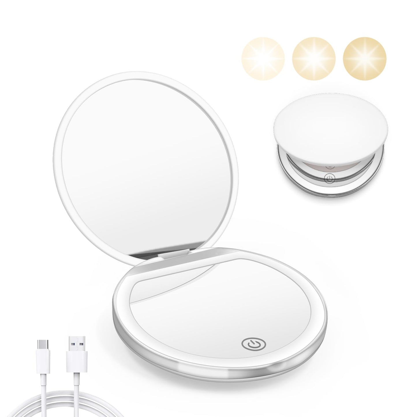 Portable LED Pocket Mirror
