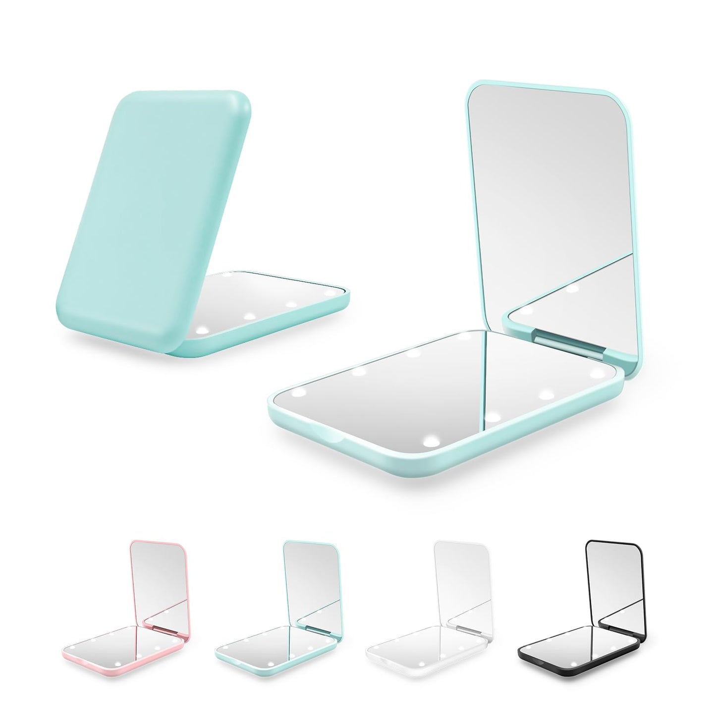 Compact LED Travel Mirror