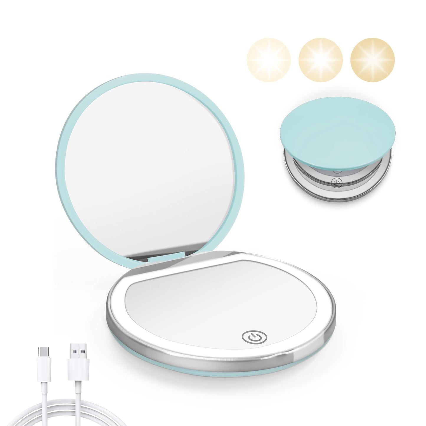 Portable LED Pocket Mirror