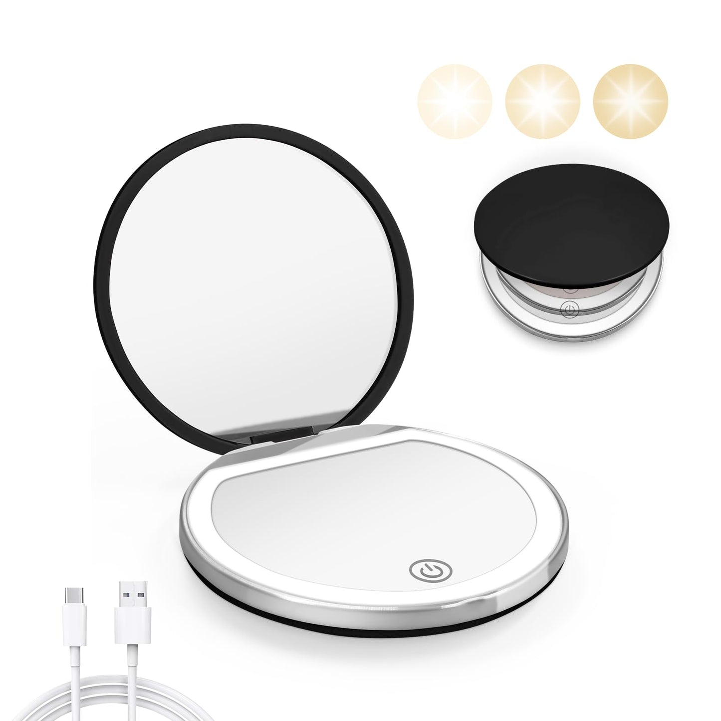 Portable LED Pocket Mirror