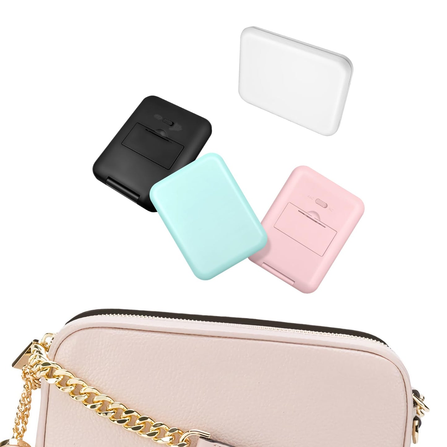 Compact LED Travel Mirror