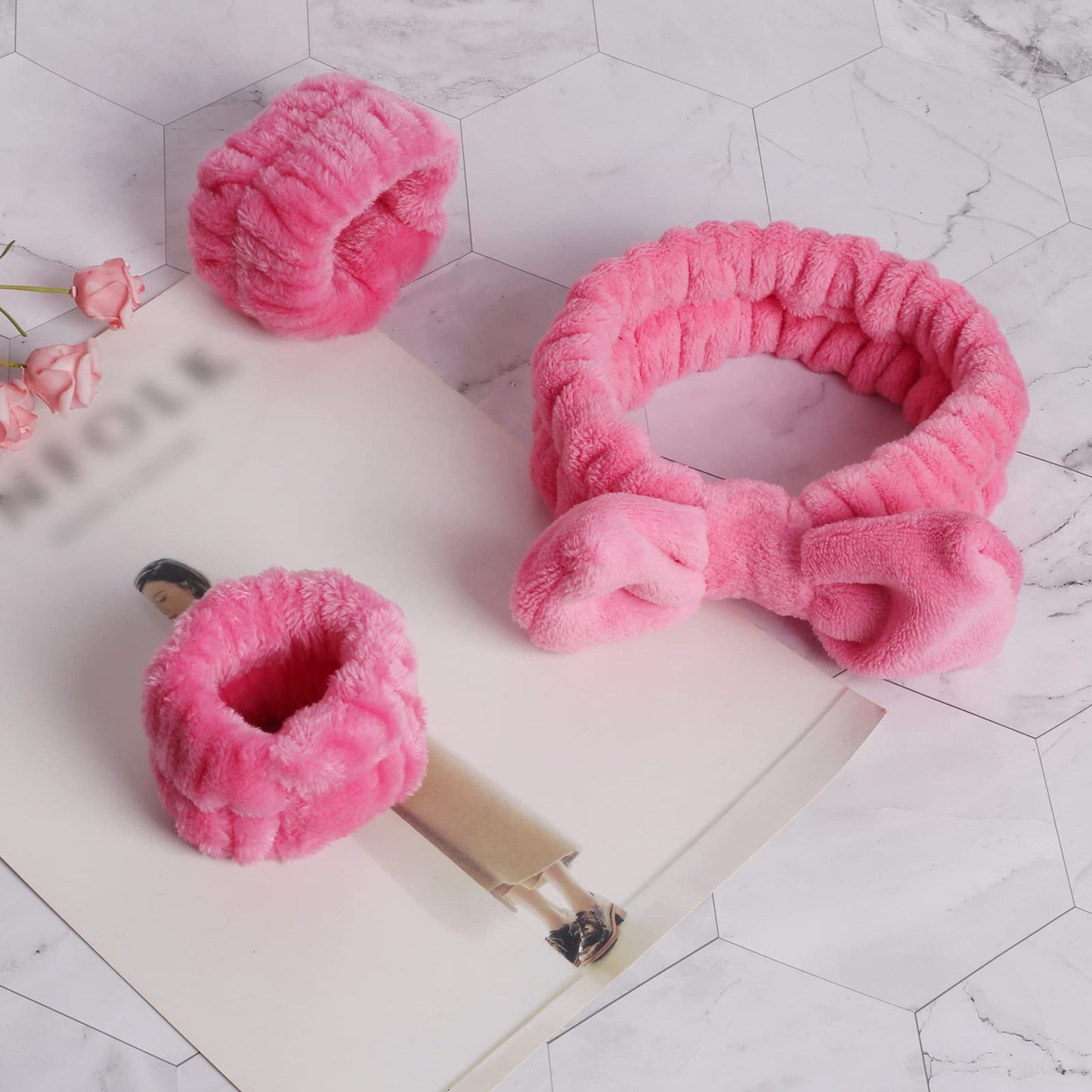 Spa Headband and Matching Wrist Bands