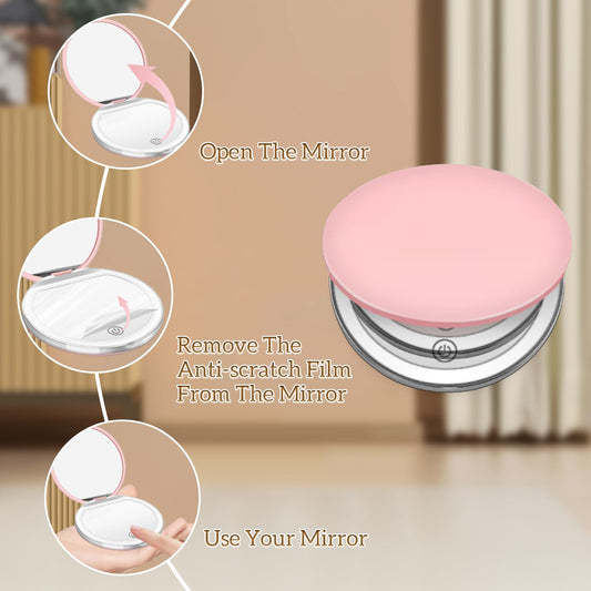Portable LED Pocket Mirror